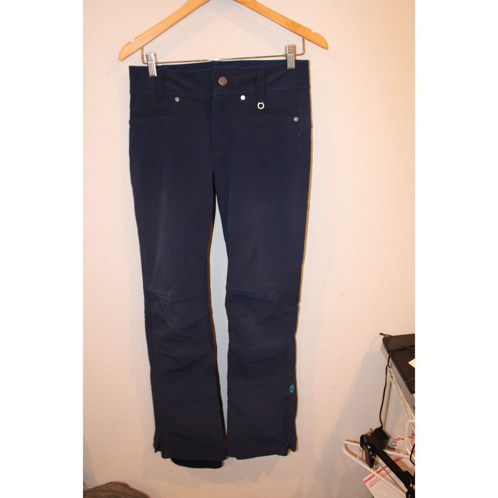 Roxy navy blue size small low rise snowboard pants lined